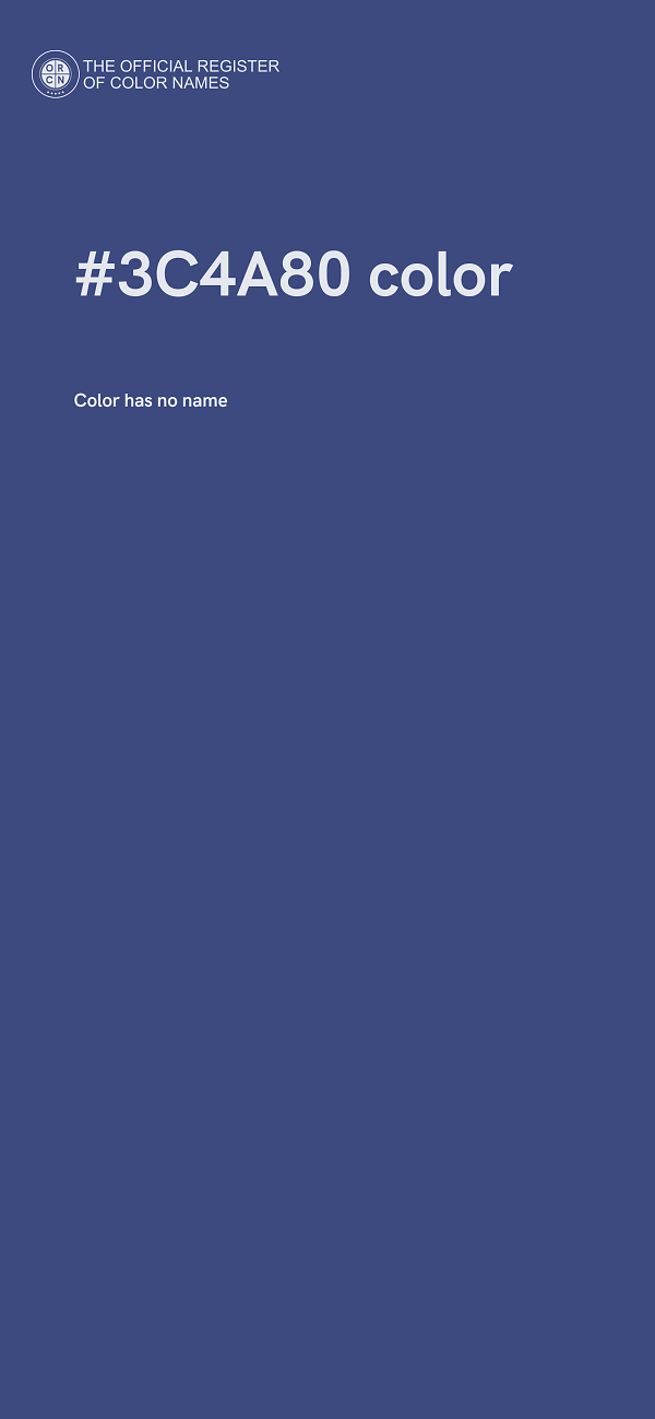 #3C4A80 color image