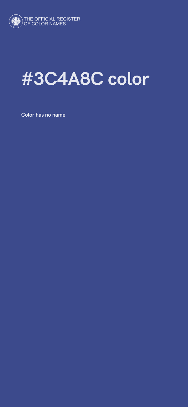 #3C4A8C color image