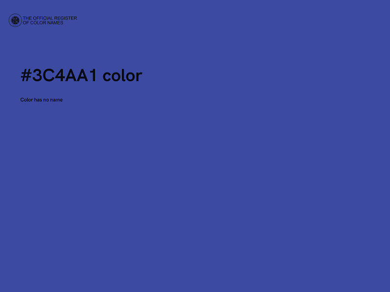 #3C4AA1 color image