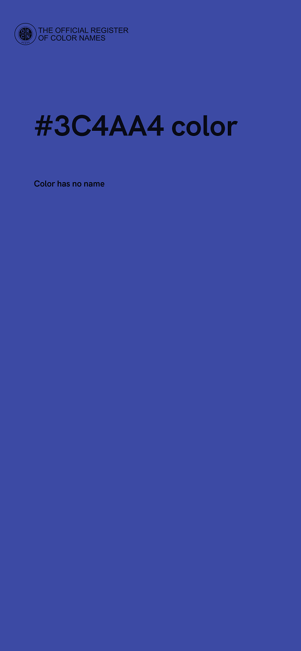#3C4AA4 color image