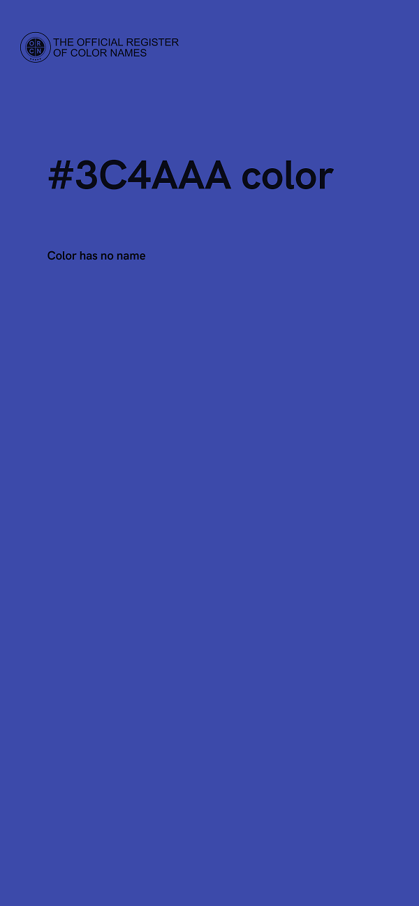 #3C4AAA color image