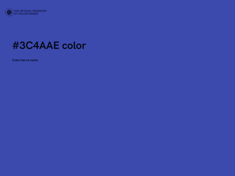 #3C4AAE color image