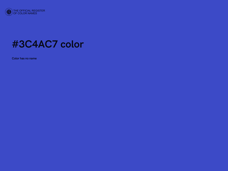 #3C4AC7 color image