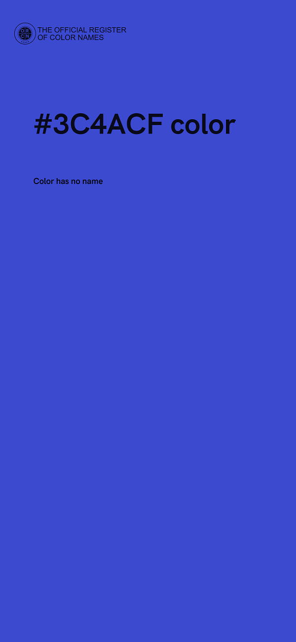 #3C4ACF color image