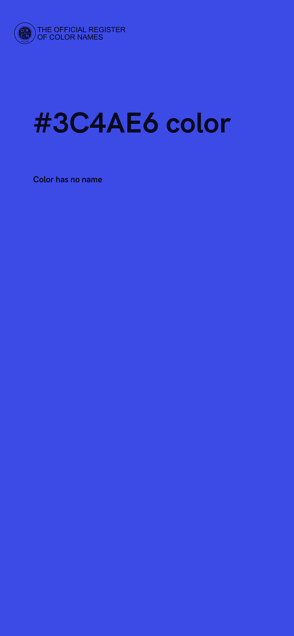 #3C4AE6 color image