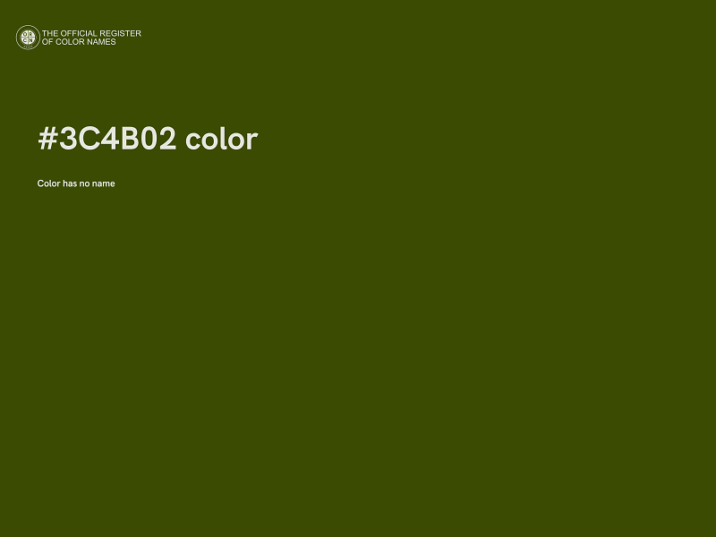 #3C4B02 color image