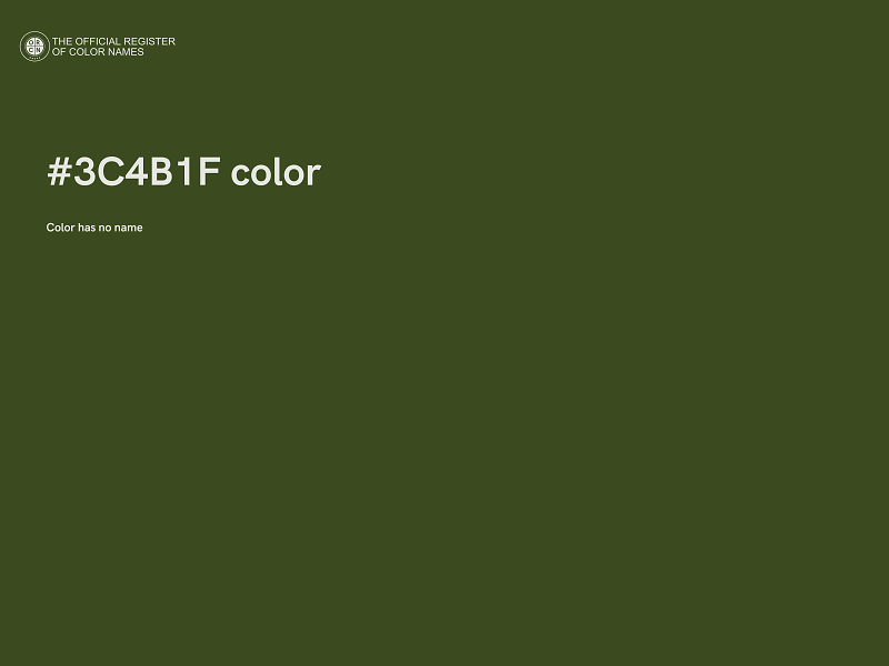 #3C4B1F color image