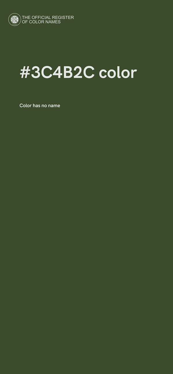 #3C4B2C color image