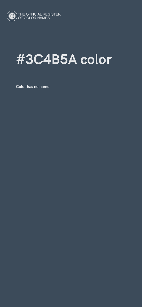 #3C4B5A color image