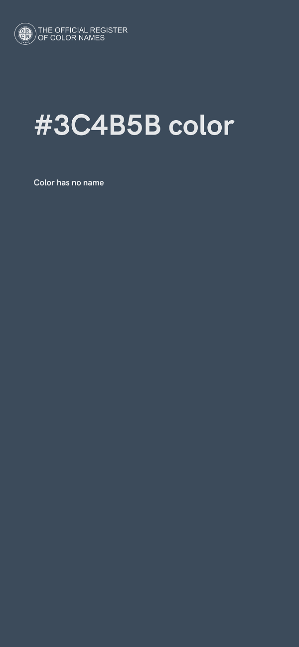 #3C4B5B color image