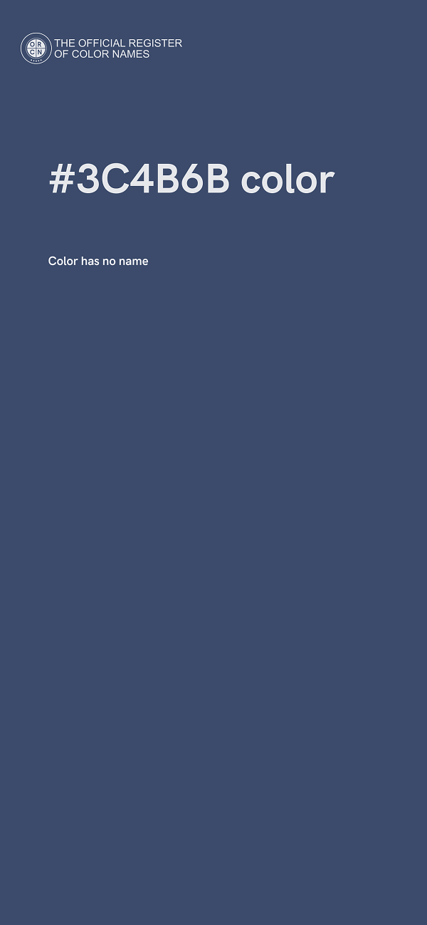 #3C4B6B color image
