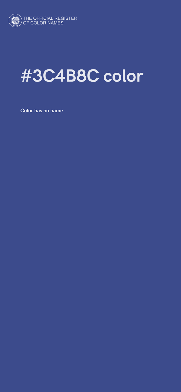 #3C4B8C color image
