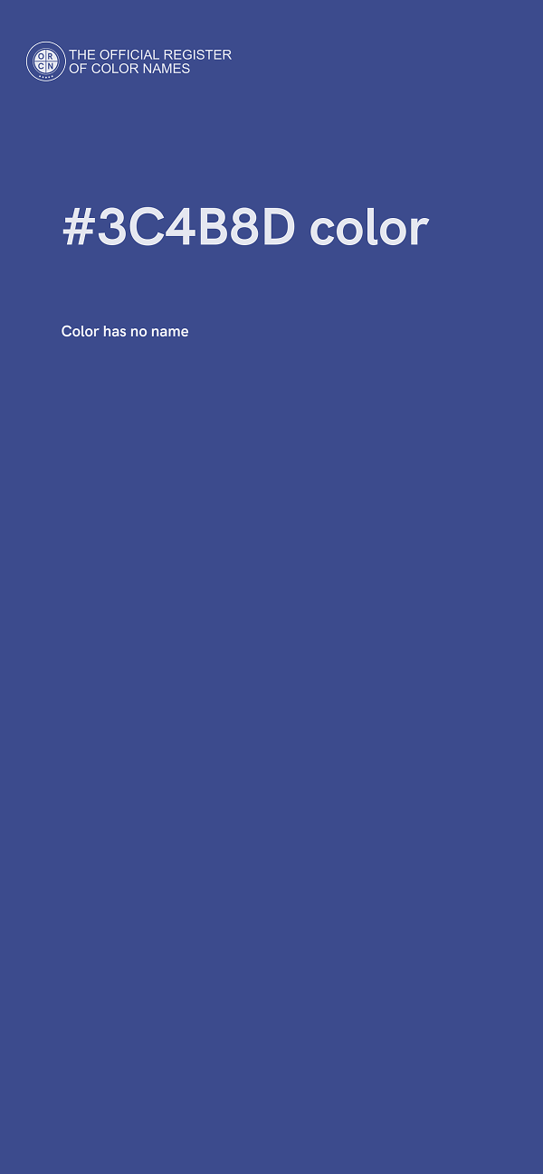 #3C4B8D color image