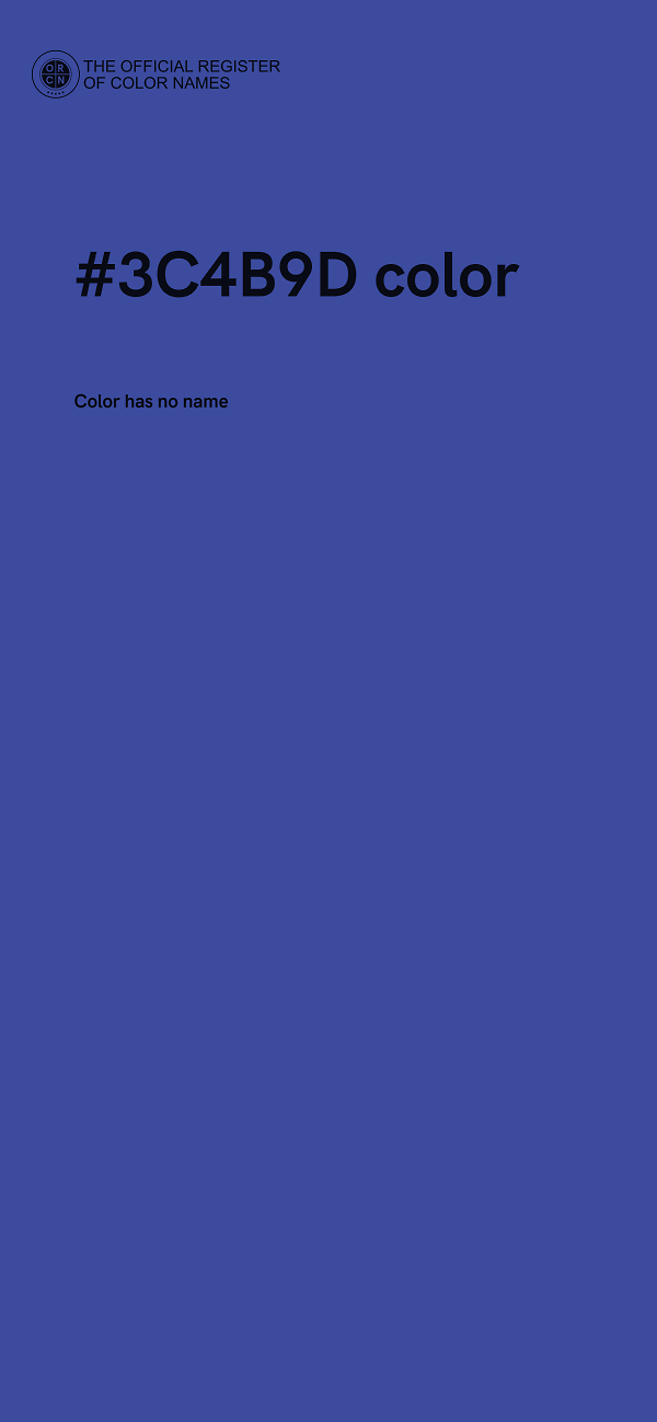 #3C4B9D color image