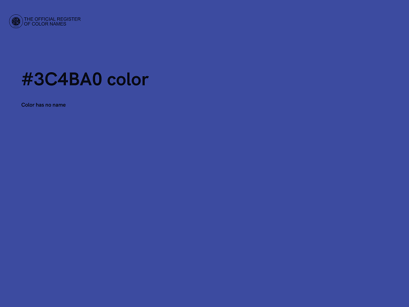 #3C4BA0 color image