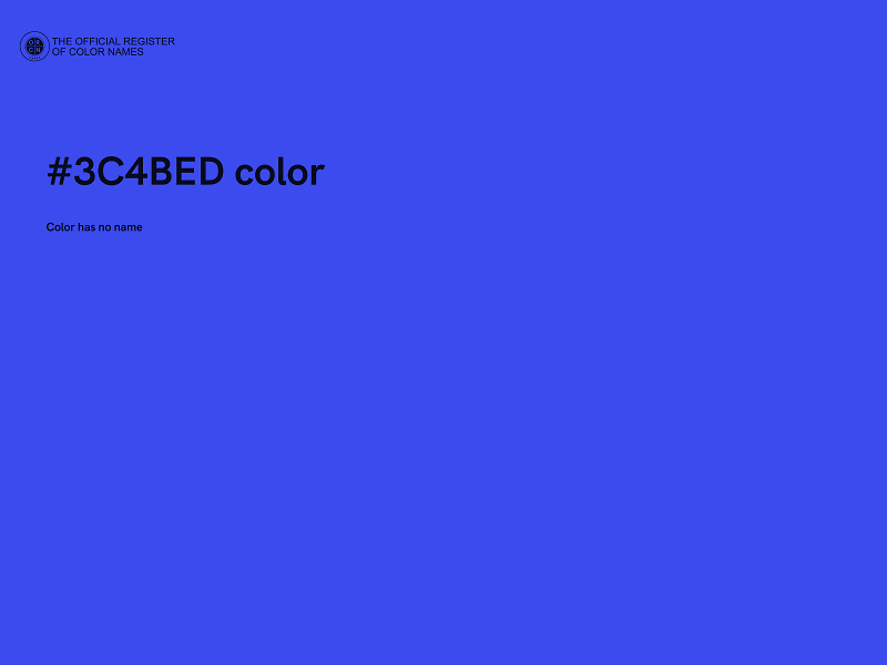 #3C4BED color image