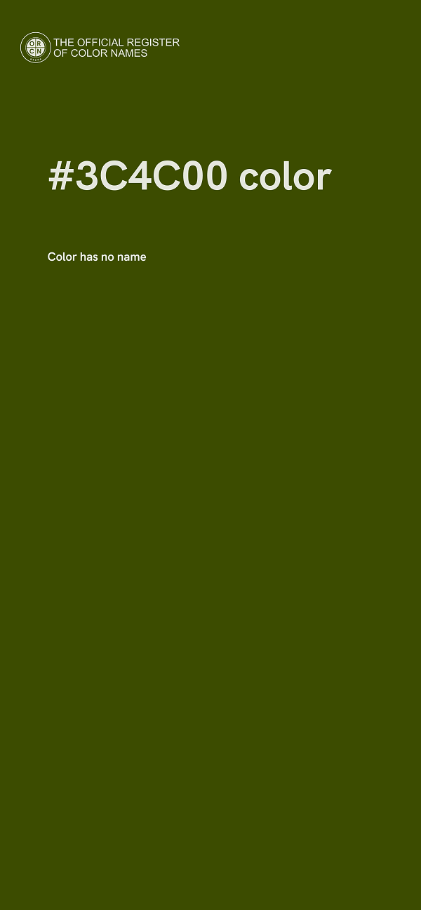 #3C4C00 color image