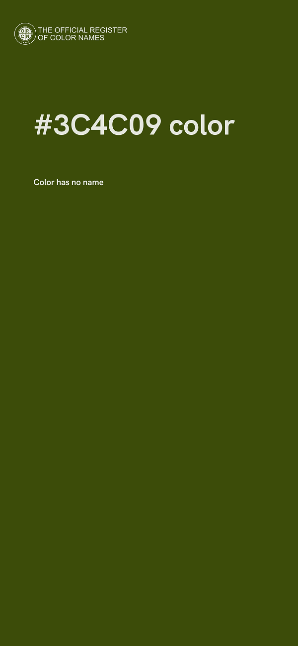 #3C4C09 color image