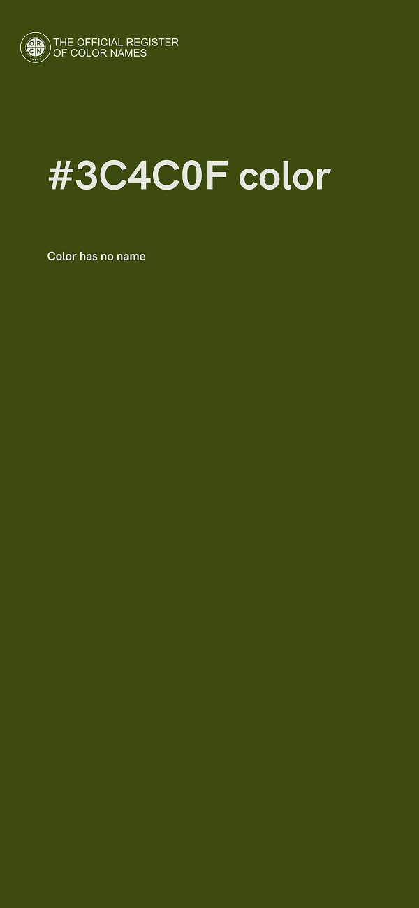 #3C4C0F color image