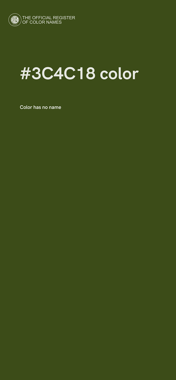 #3C4C18 color image
