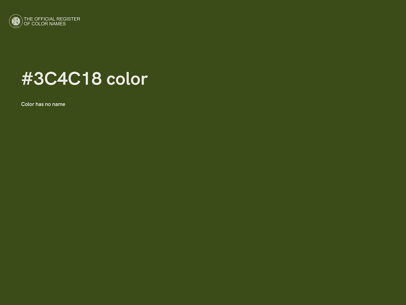 #3C4C18 color image