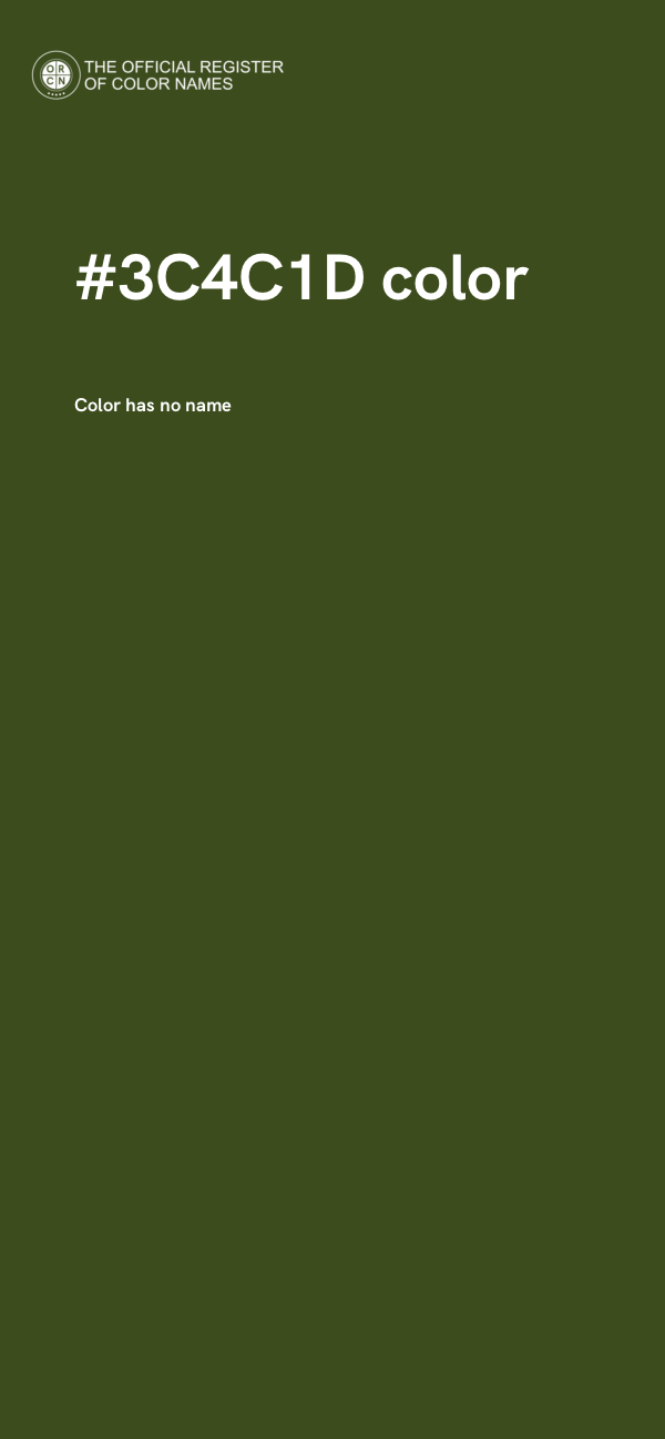 #3C4C1D color image