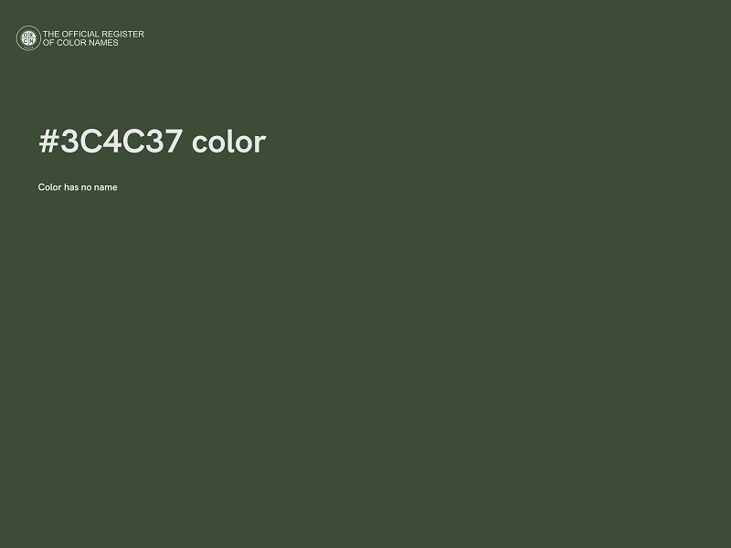 #3C4C37 color image