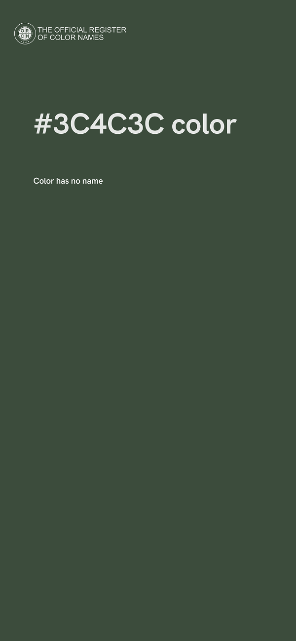 #3C4C3C color image