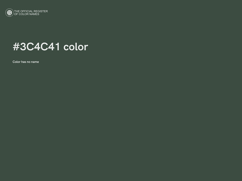 #3C4C41 color image