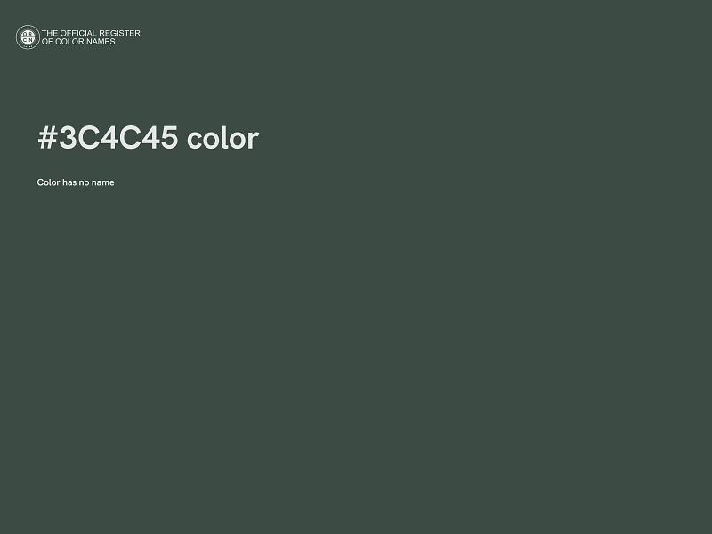 #3C4C45 color image