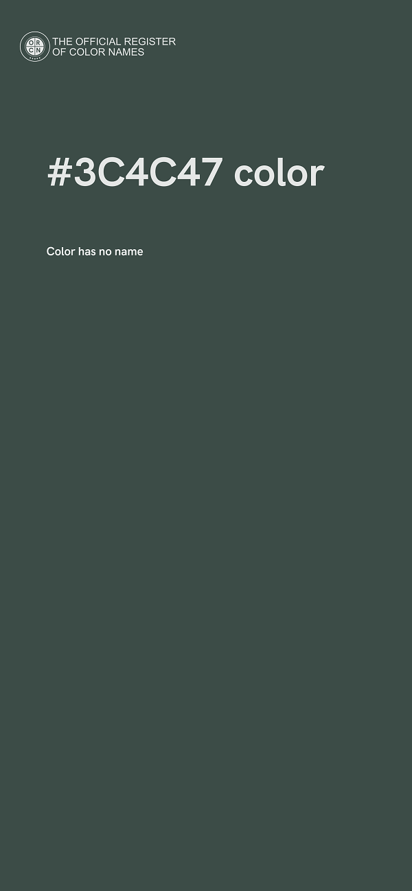 #3C4C47 color image