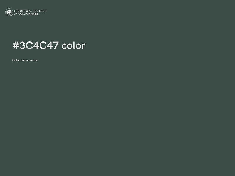 #3C4C47 color image
