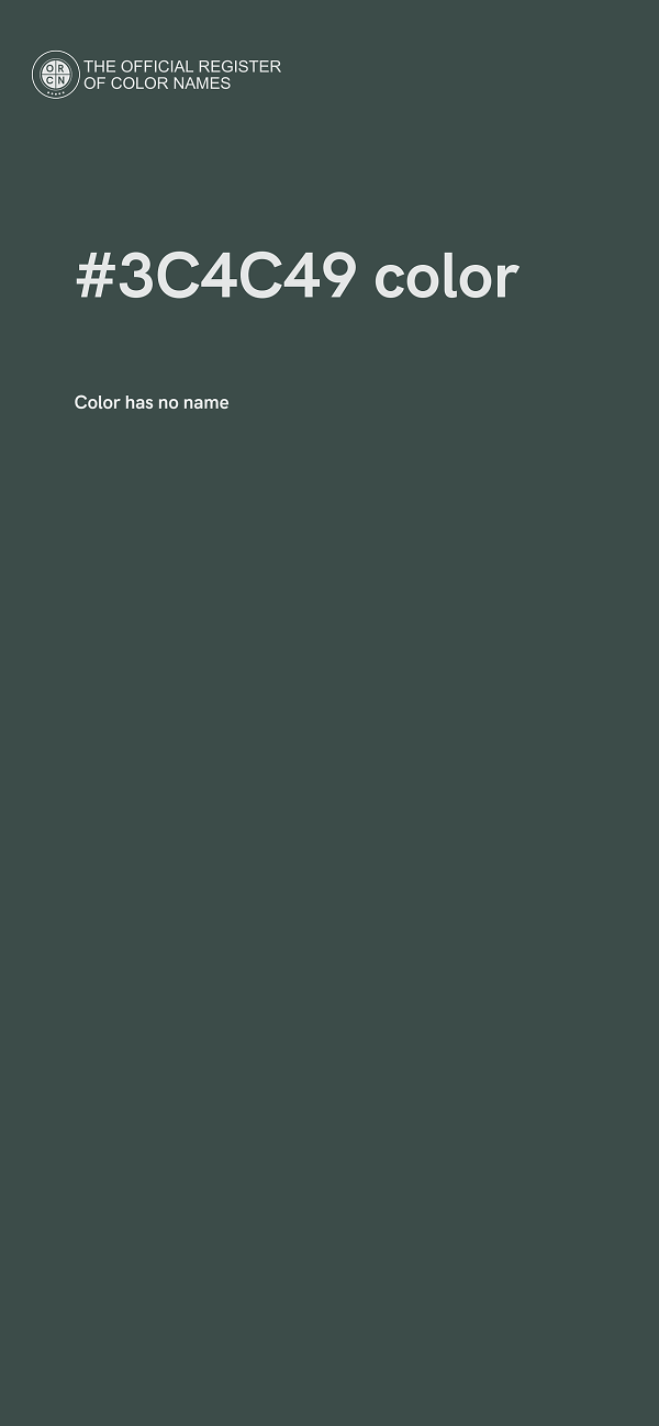 #3C4C49 color image
