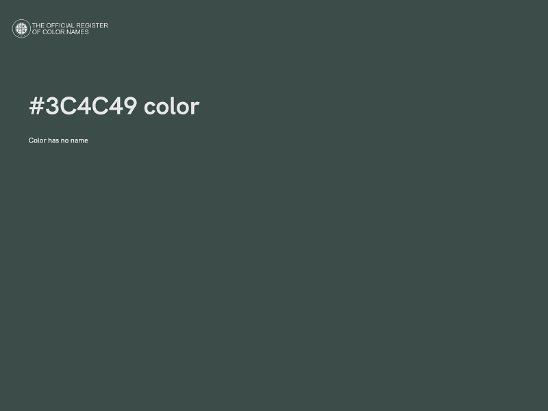 #3C4C49 color image