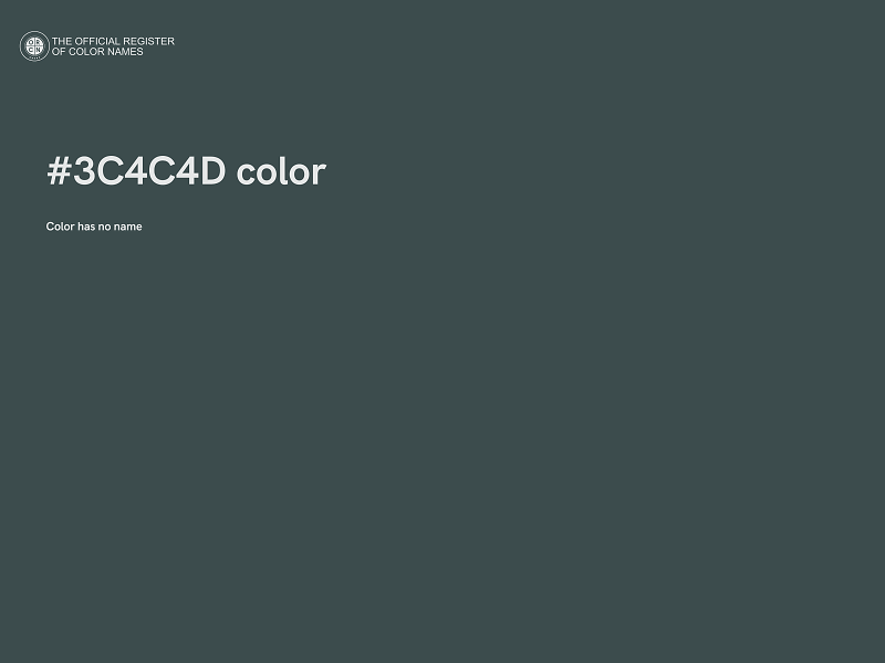 #3C4C4D color image