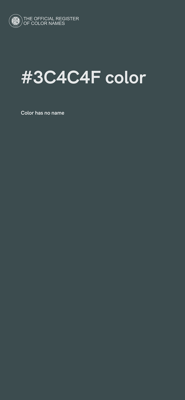 #3C4C4F color image