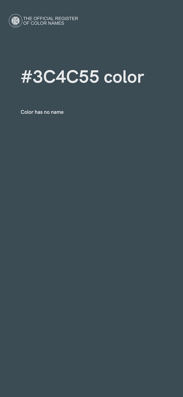 #3C4C55 color image