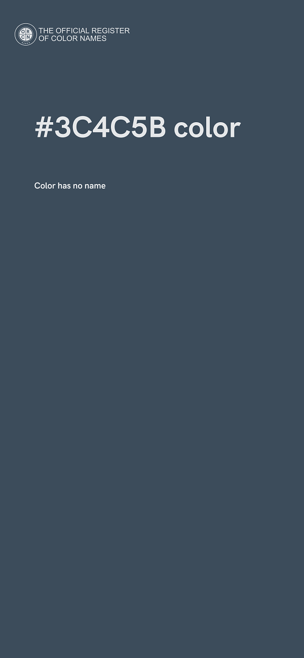 #3C4C5B color image