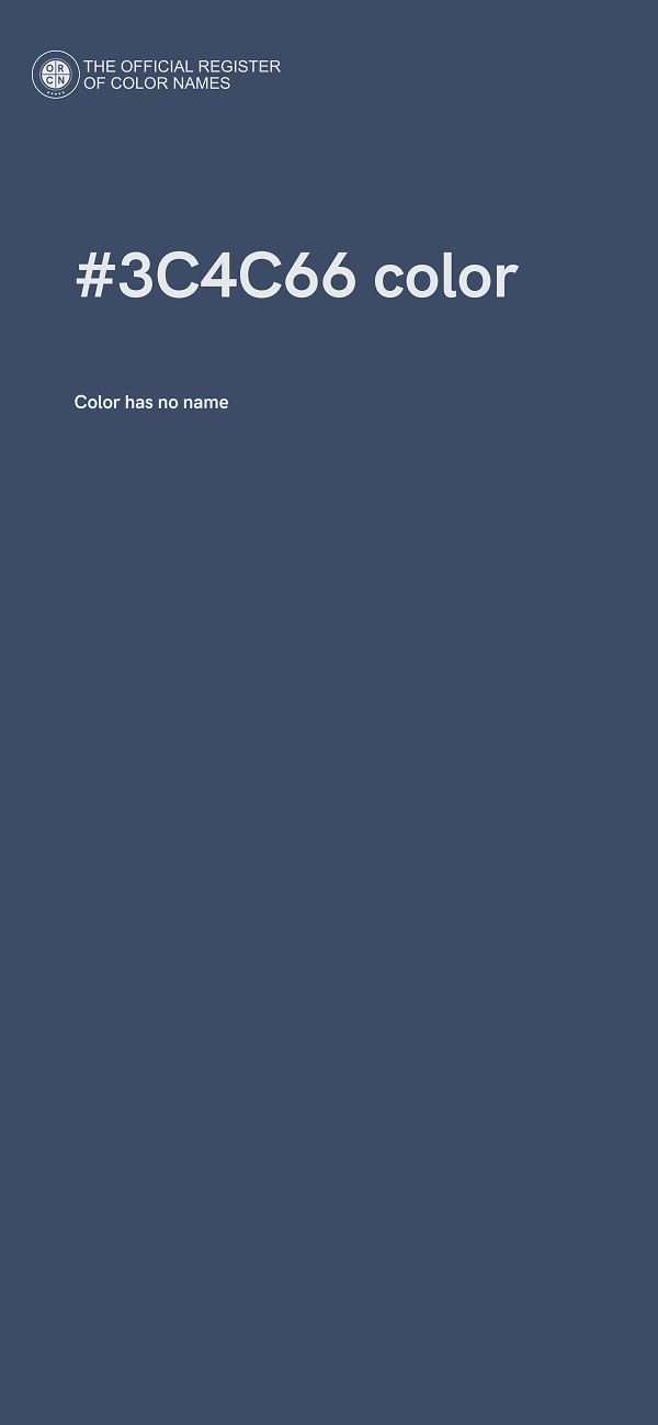 #3C4C66 color image