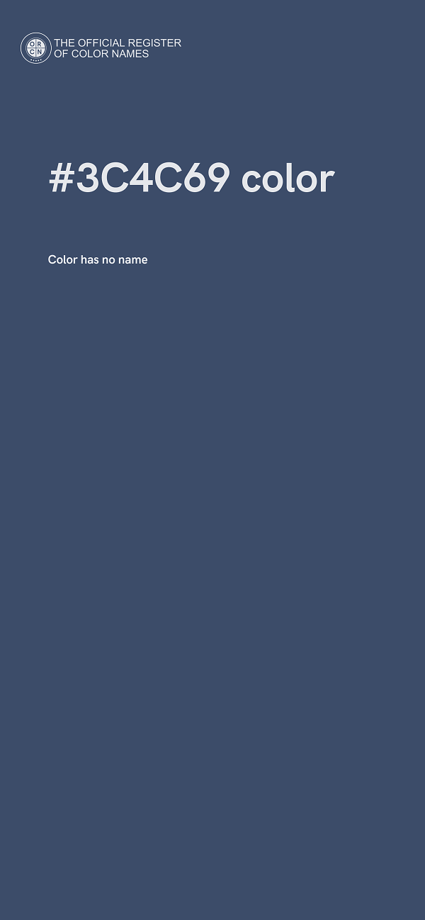 #3C4C69 color image