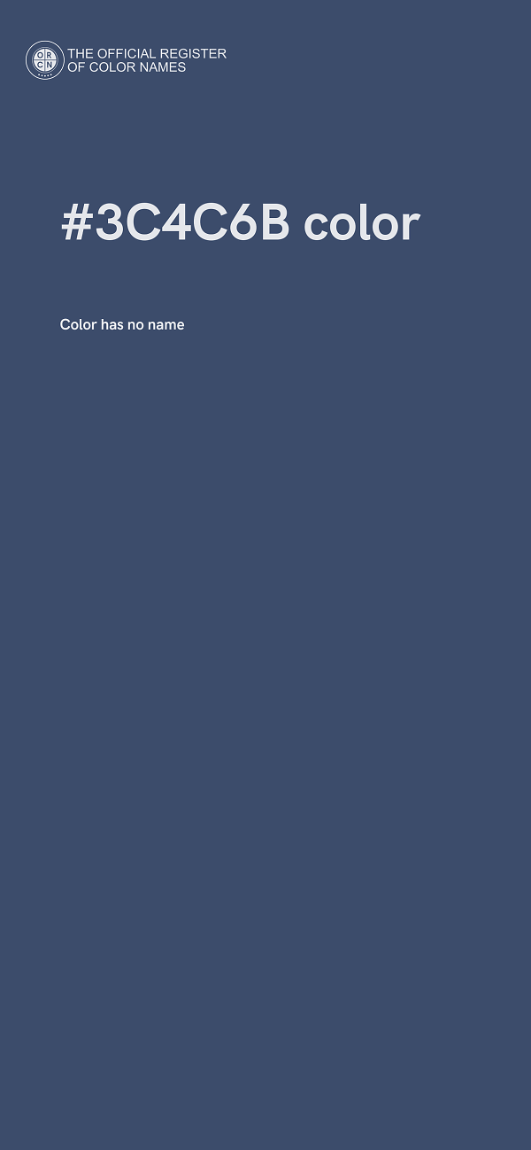 #3C4C6B color image