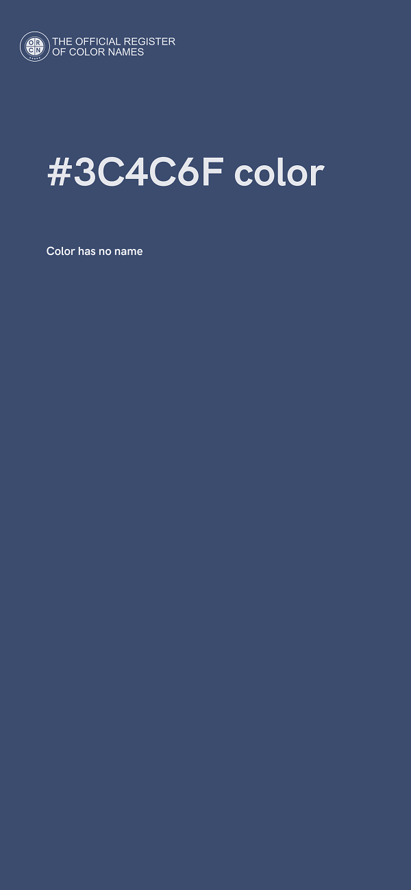 #3C4C6F color image