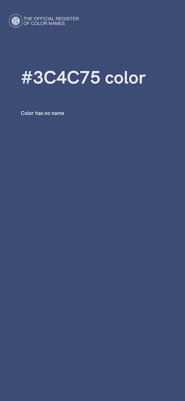 #3C4C75 color image