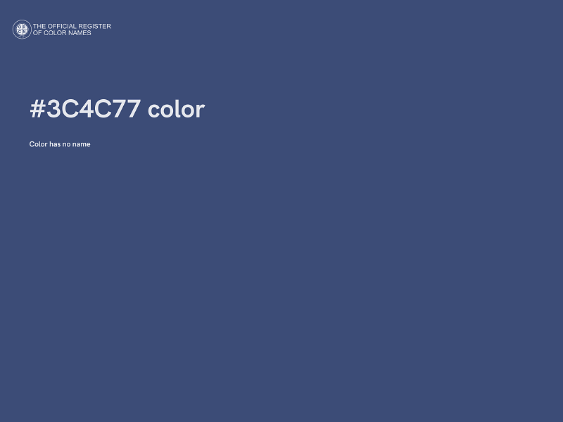 #3C4C77 color image