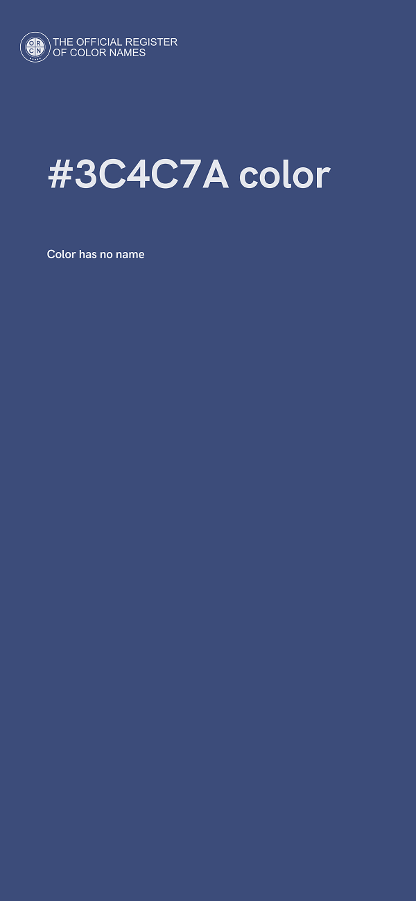 #3C4C7A color image