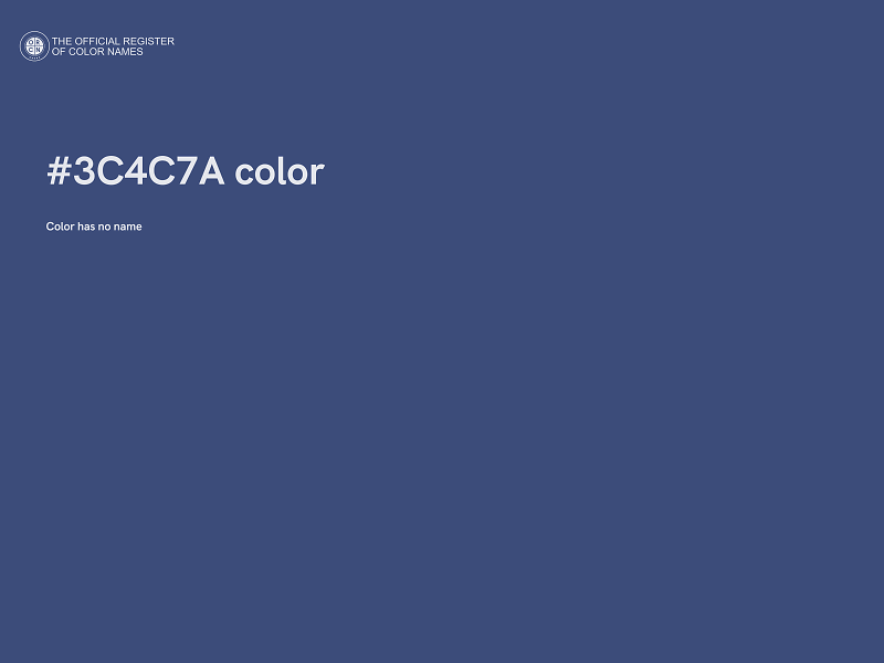 #3C4C7A color image