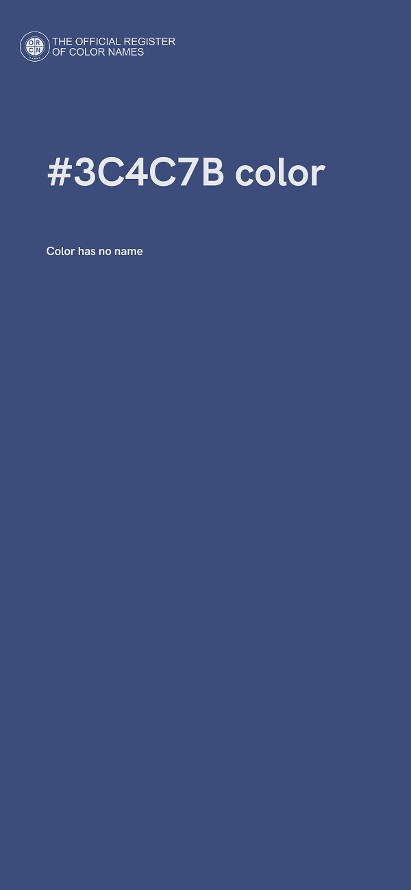 #3C4C7B color image