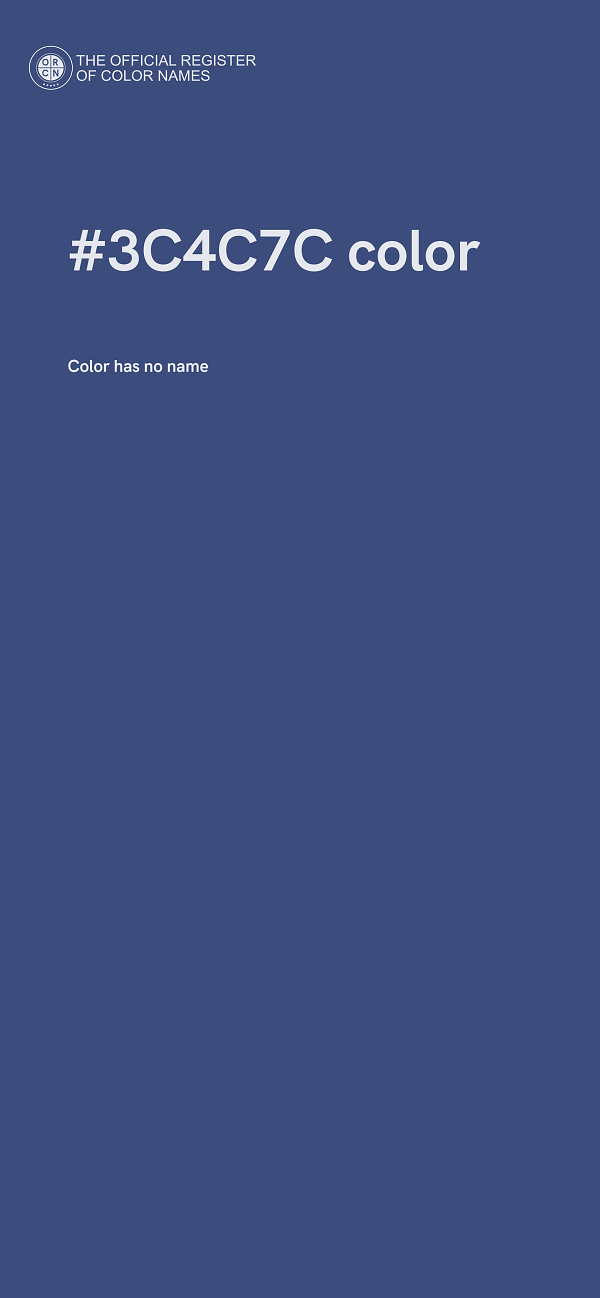 #3C4C7C color image
