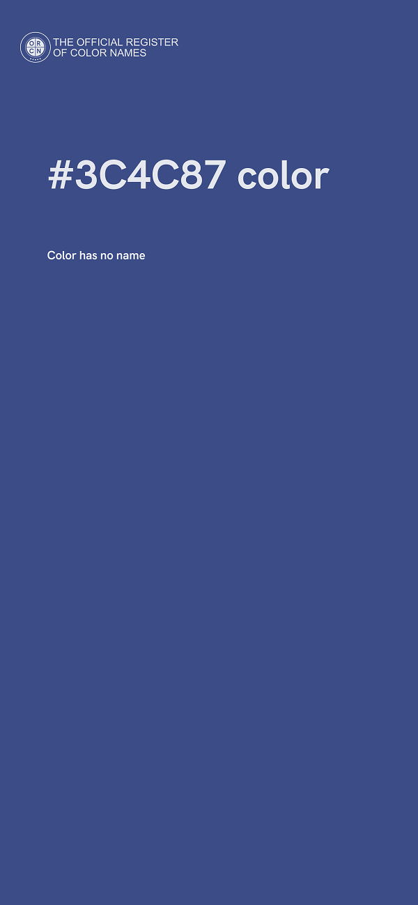 #3C4C87 color image