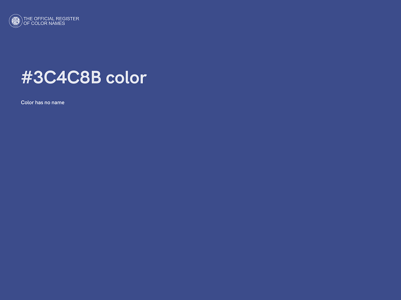 #3C4C8B color image